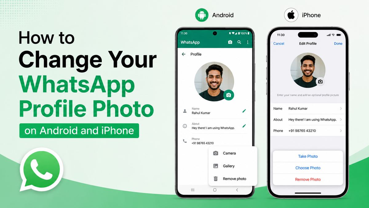 How to Change Your WhatsApp Profile Photo on Android and iPhone
