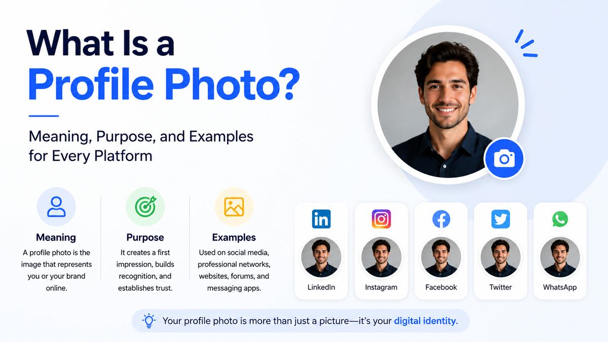What Is a Profile Photo? Meaning, Purpose, and Examples for Every Platform
