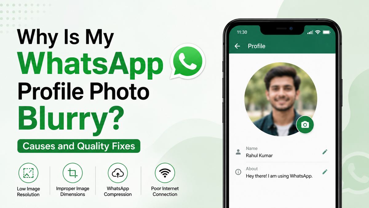 Why Is My WhatsApp Profile Photo Blurry? Causes and Quality Fixes